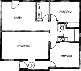 Floorplans - Unit 6
